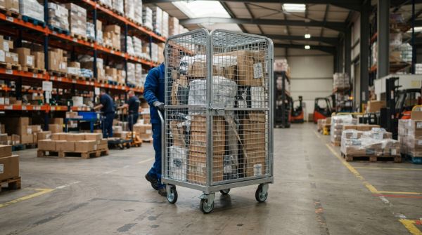 Découvrez le chariot conteneur idéal pour un transport efficace