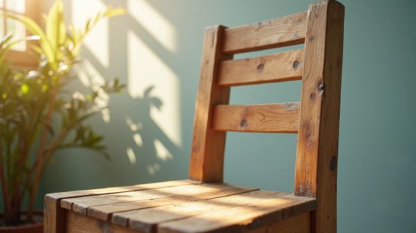 Osez une chaise en teck recyclé pour un mobilier durable